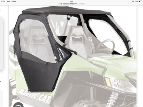 Arctic Cat 1436-961 Wildcat Soft Door and Roof Kit
