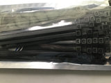 Cable Ties pack of 100, 300mm BLACK, SILVER, GREEN, RED, BLUE